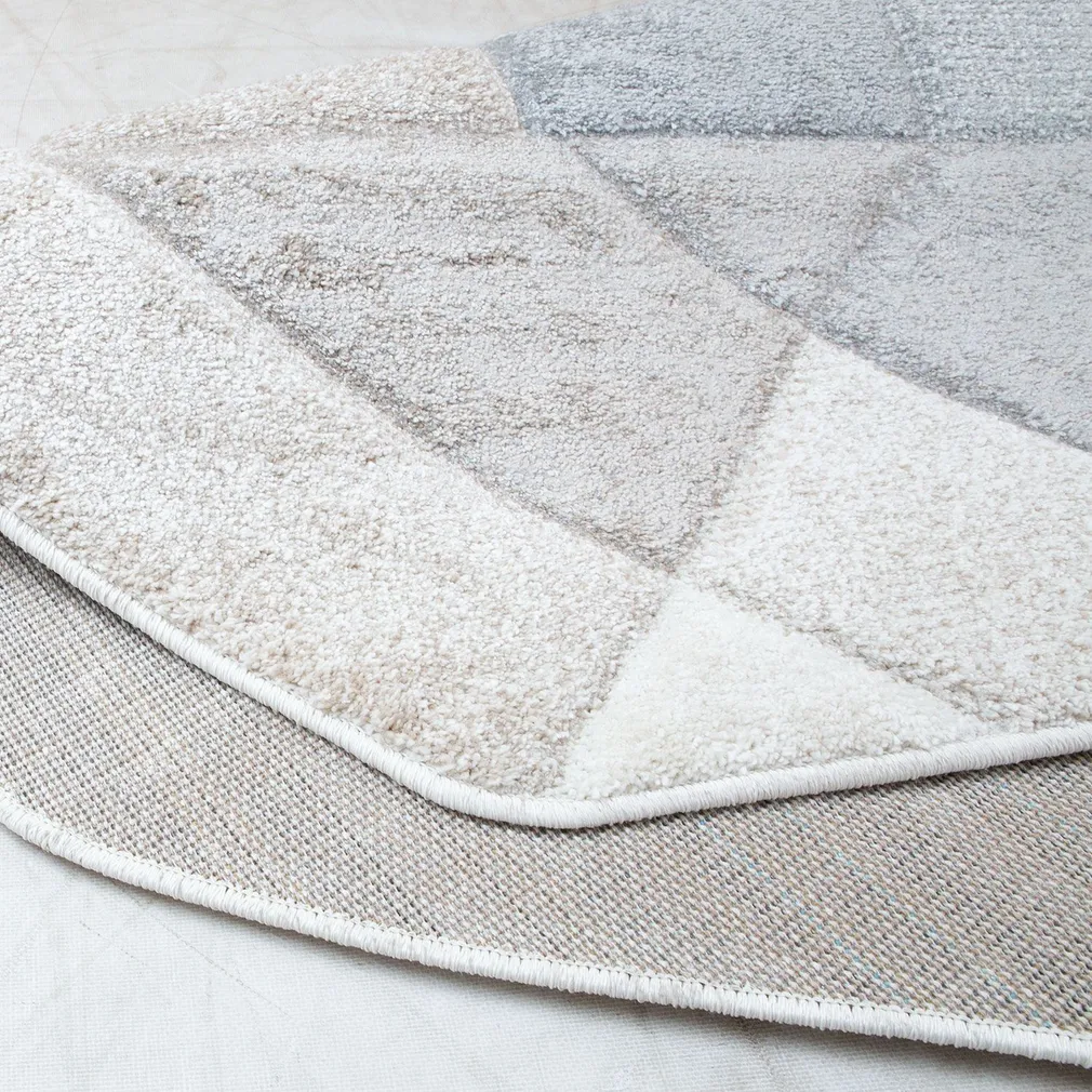 VAIP DIXIE CARVED-3, 160X160CM, HALL/BEEŽ