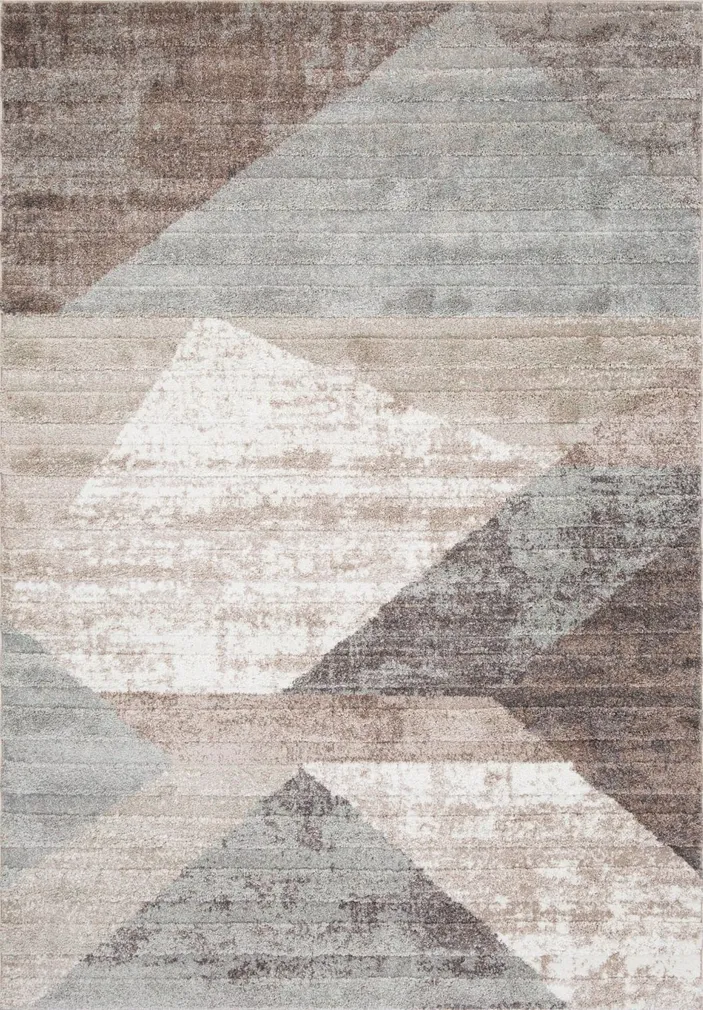 VAIP KIGALI-2, 133X190CM, SININE/PRUUN ROMB