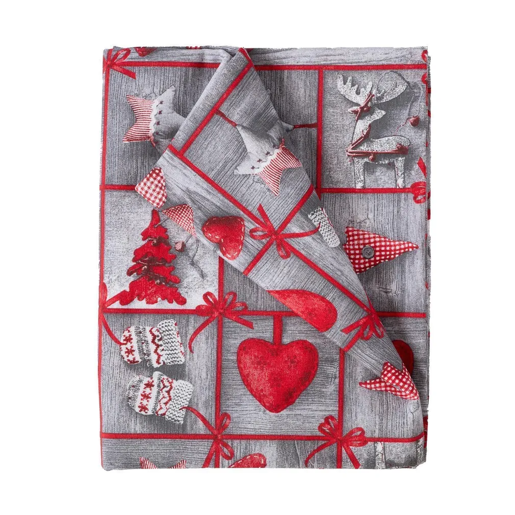 LAUDLINA WINTER FLOWERS 136X220CM, SÜDAMED