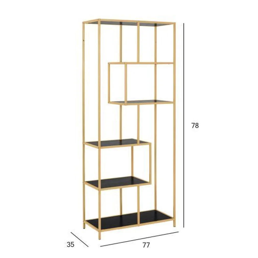 RIIUL SEAFORD 77X35XH185CM, MUST/KULDNE