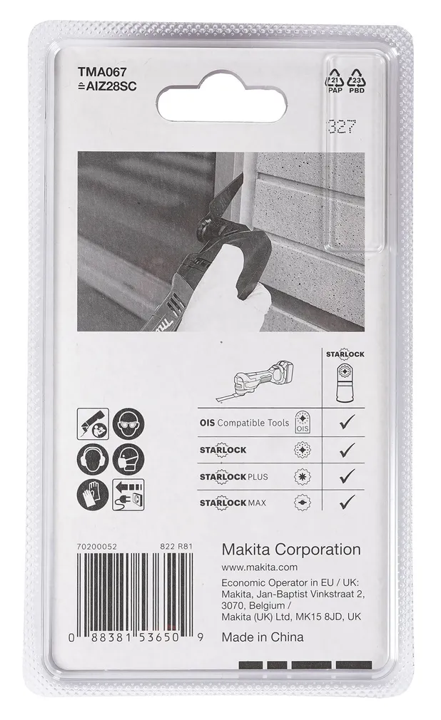 VUUGILÕIKUR MAKITA 28X40MM MULTITOOL TMA067 HCS STARLOCK