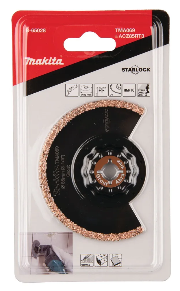 SAETERA MAKITA 85MM MULTITOOL SEGMENT TMA069 HM STARLOCK