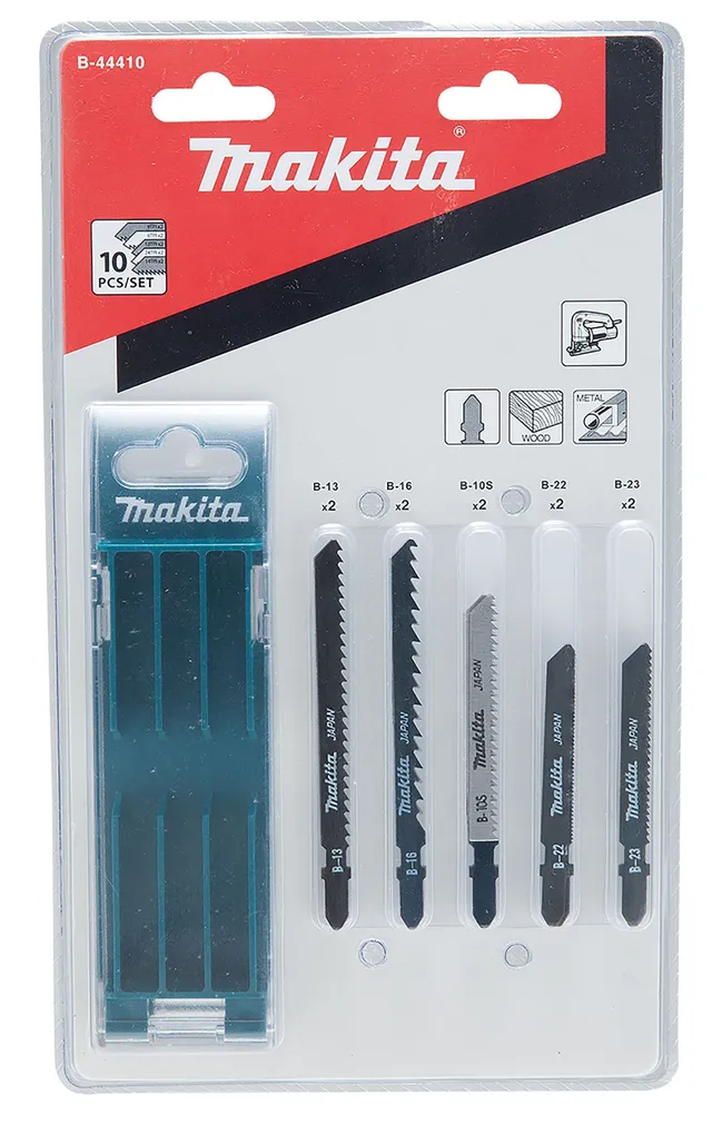 TIKKSAETERADE KOMPLEKT MAKITA B-44410 10-OSALINE