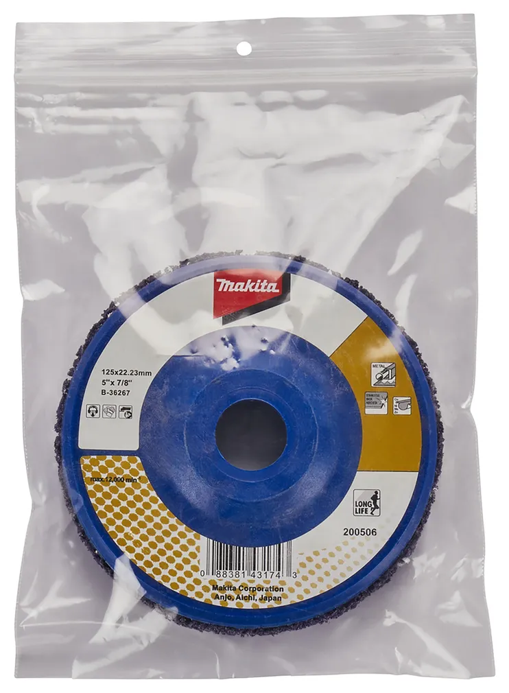 PUHASTUSLIHVKETAS MAKITA 125MM B-36267 NAILON