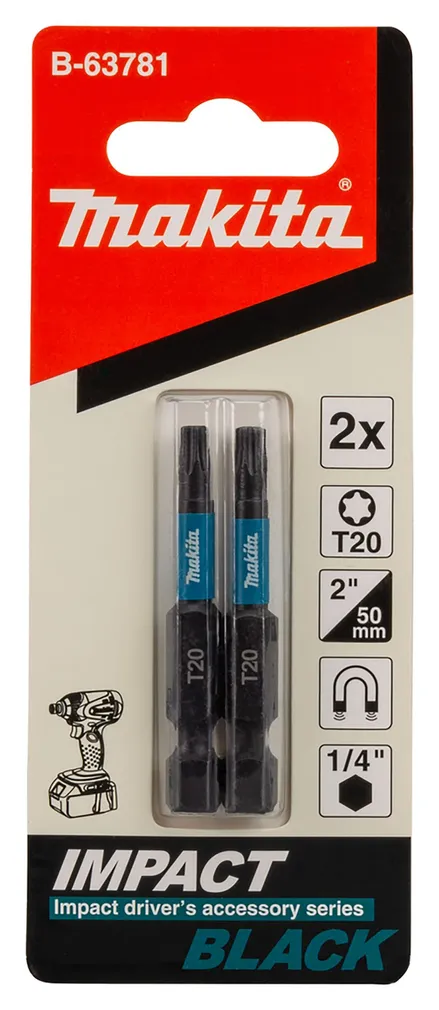 OTSIK MAKITA T20 50MM B-63781 IMPACT BLACK 2TK