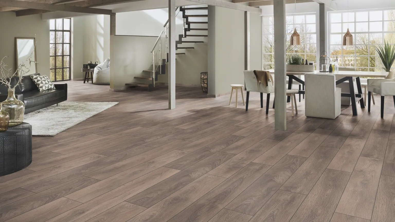 LAMINAATPARKETT KRONO SUPER NAT. CL. TAMM CASTLE 1-LIPP