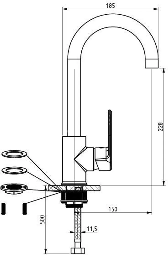 KÖÖGISEGISTI HARMA RETRO BLACK 1834B