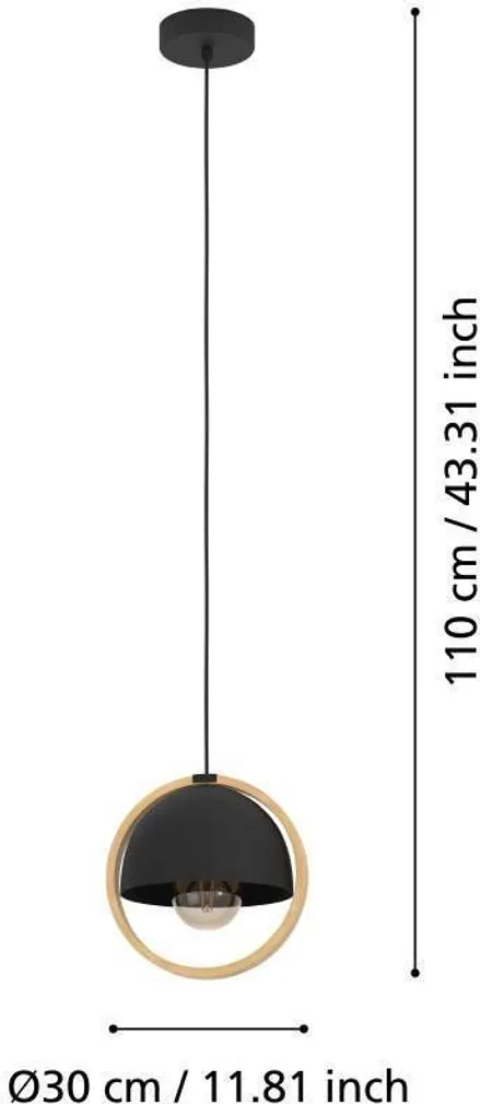 RIPPVALGUSTI EGLO CALLOW E27 1X40W MUST METALLIK