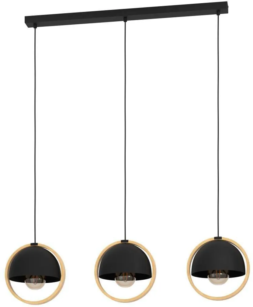 RIPPVALGUSTI EGLO CALLOW E27 3X40W MUST METALLIK