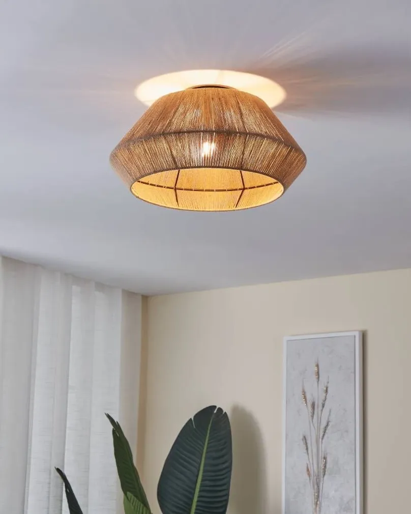 LAEVALGUSTI EGLO ALDERNEY E27 1X40W MUST METALLIK/NATURAAL.