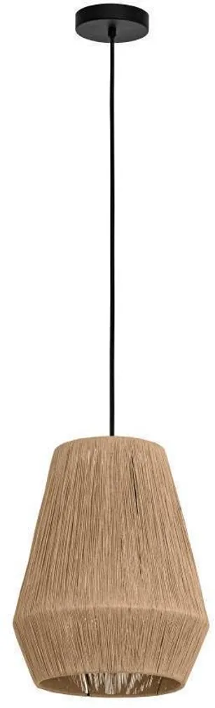 RIPPVALGUSTI EGLO ALDERNEY E27 1X40W MUST METALLIK/NATURAAL.