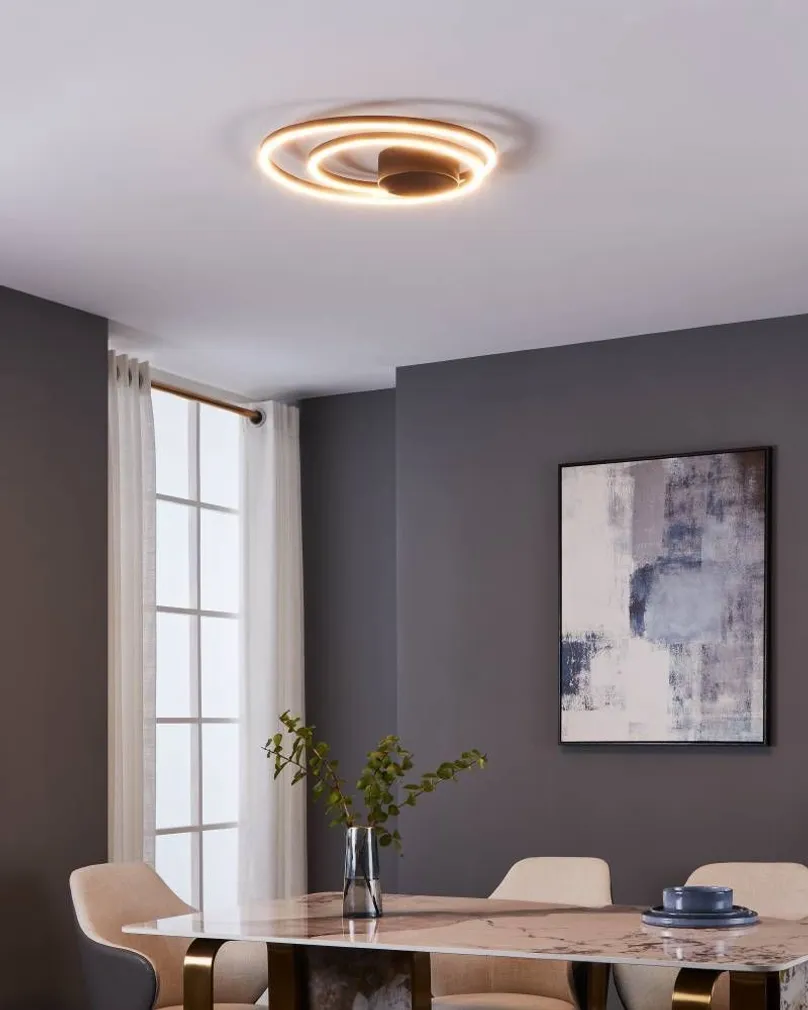 LAEVALGUSTI EGLO RUOTALE LED MUST/VALGE