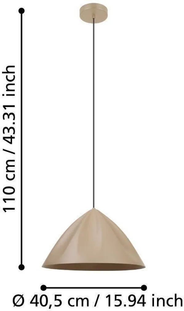 RIPPVALGUSTI EGLO PODERE E27 1X40W LIIVAKARVA