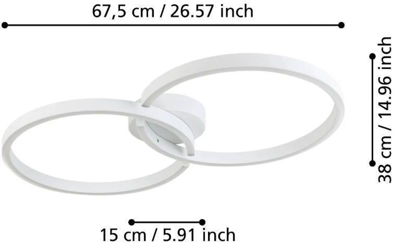 LAEVALGUSTI EGLO AMANDOLO LED-CCT/RGB VALGE