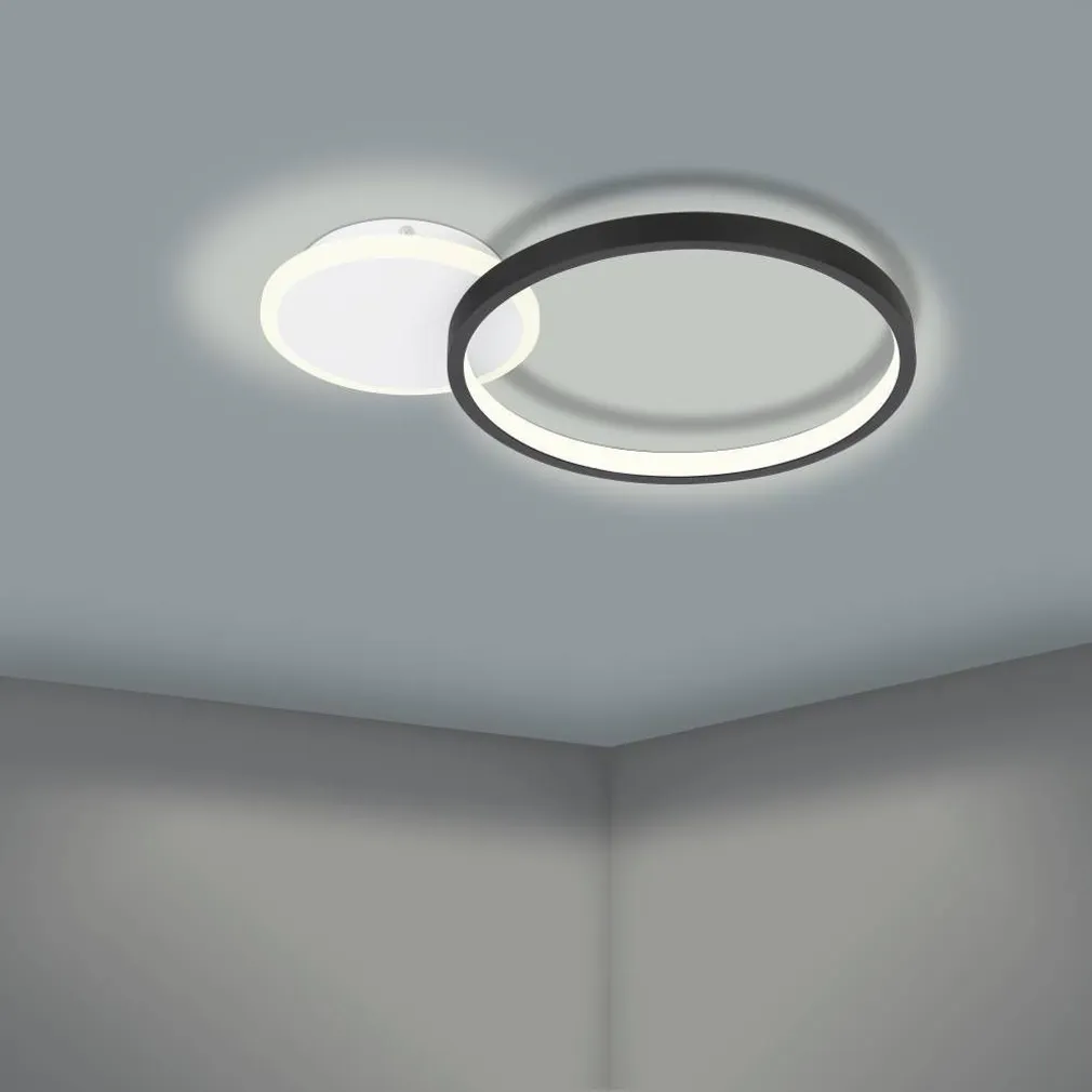 LAEVALGUSTI EGLO GAFARES LED-CCT VALGE/MUST