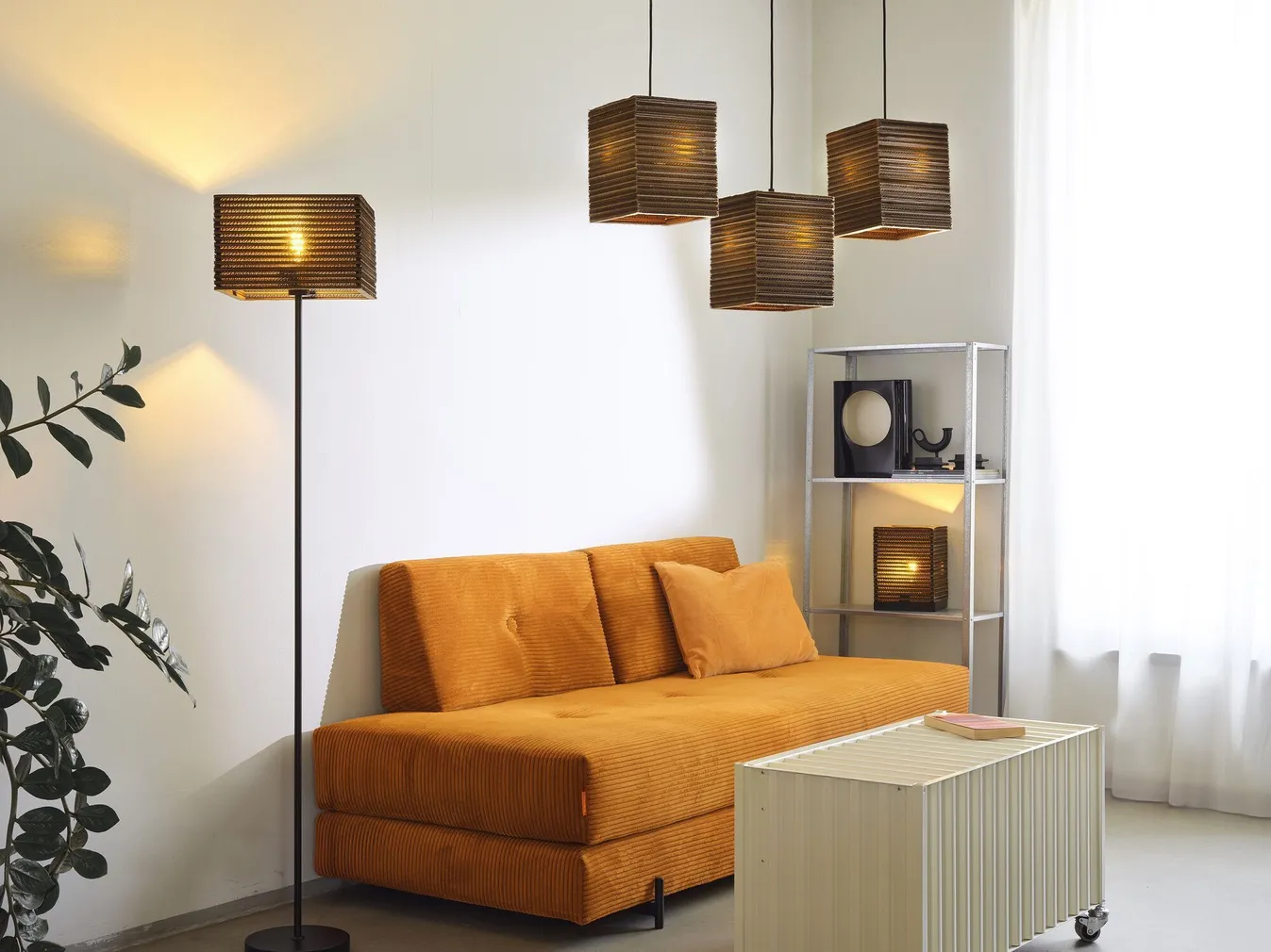 RIPPVALGUSTI LEDVANCE SQUARE 3XE27 PRUUN