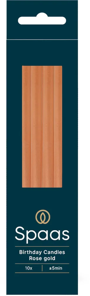 SÜNNIPÄEVAKÜÜNLAD SPAAS LÕHNATUD ROOSA KULD 10TK