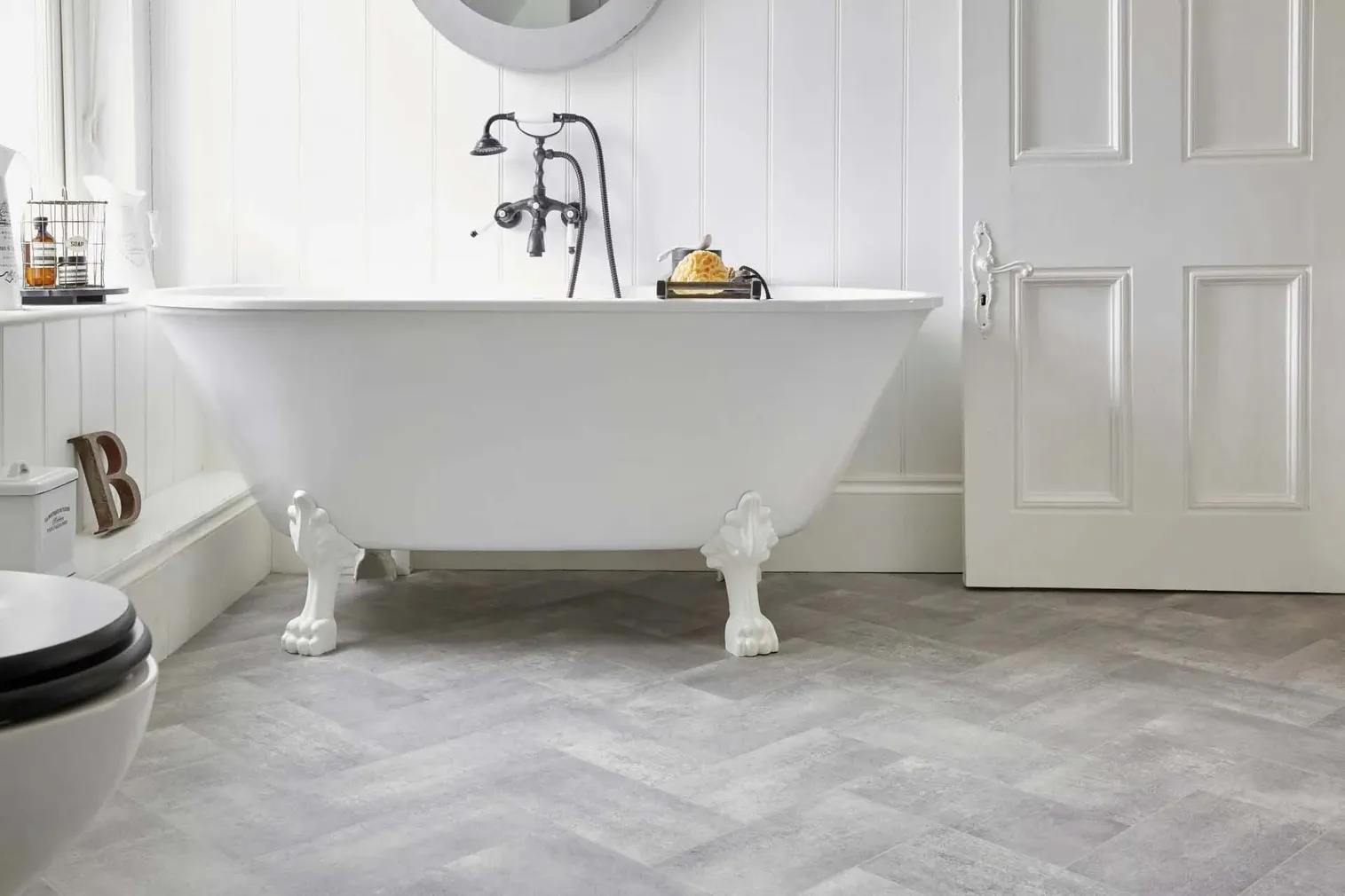 PVC KATE 4M PRIMO 280 TILE MOSAIC GREY 295