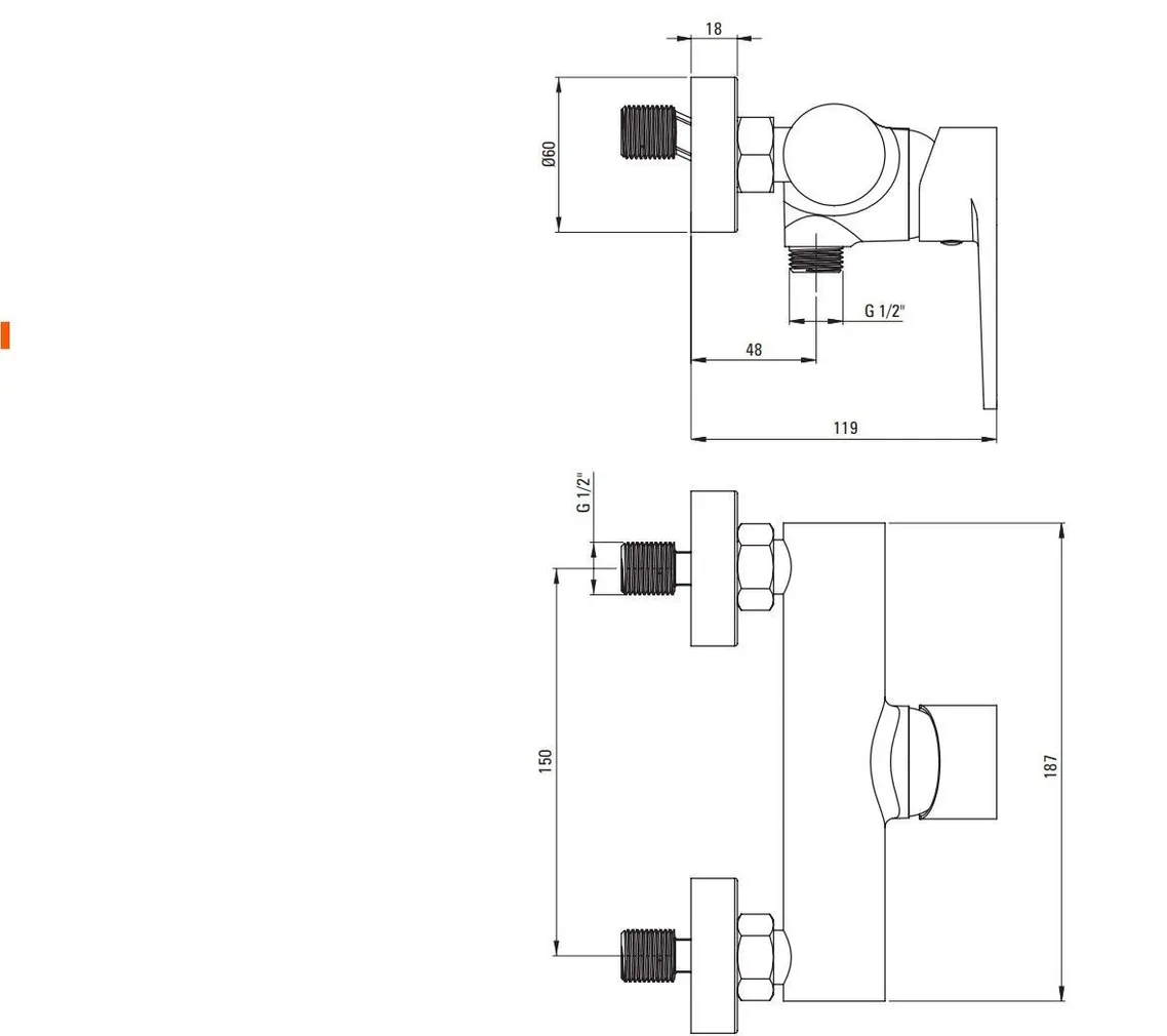 DUŠISEGISTI DEANTE TUBO KROOM