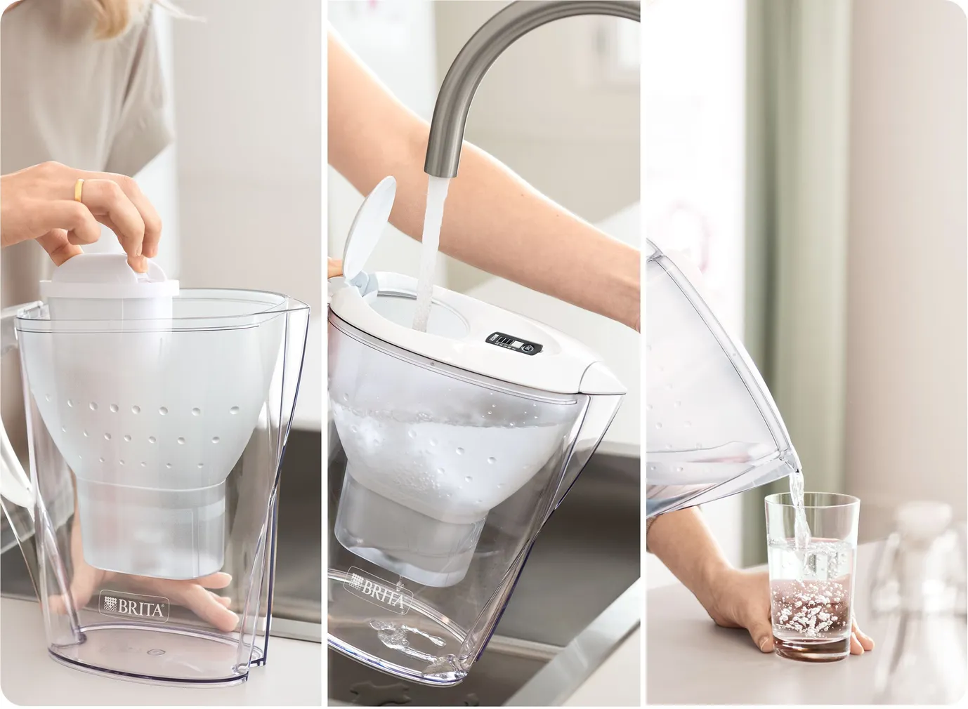 VEEFILTERKANN BRITA MARELLA +3 MXPRO FILTRIT 2,4L VALGE