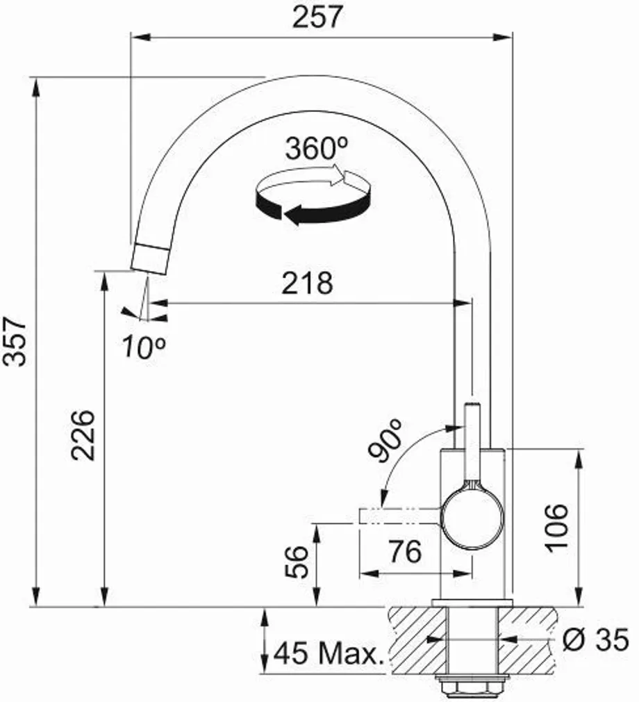 KÖÖGISEGISTI FRANKE LINA XL KROOMITUD