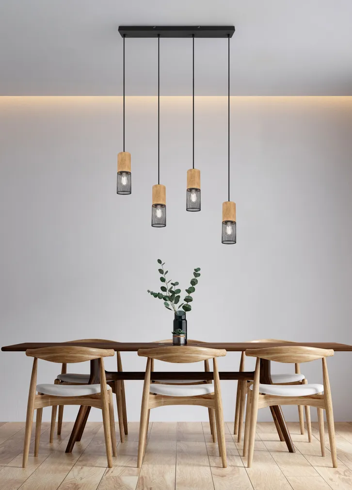 RIPPVALGUSTI TRIO TOSH 4XE27 MATT MUST