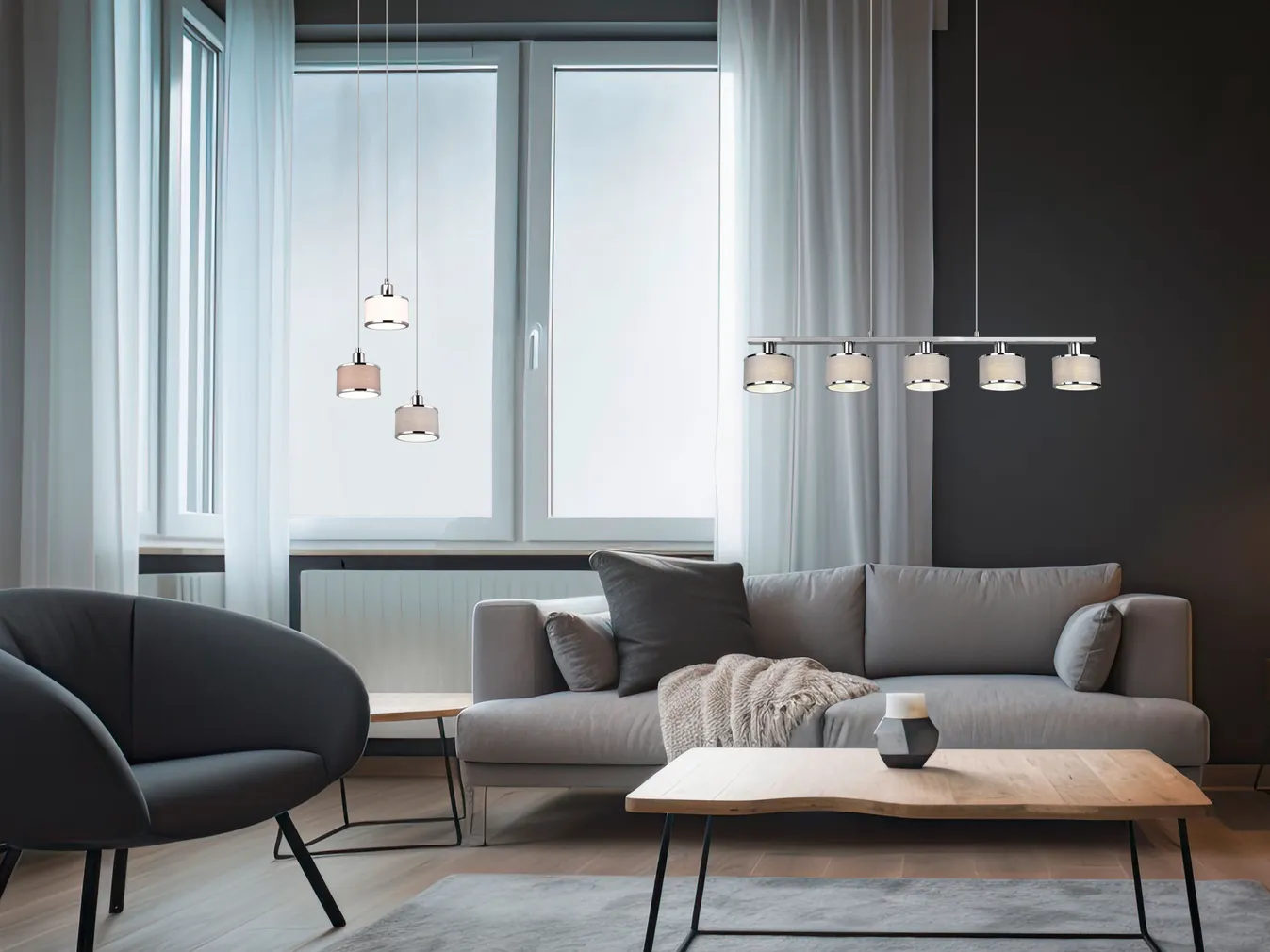 RIPPVALGUSTI TRIO KAPRUN 3XE14 KROOM/MITMEVÄRVILINE