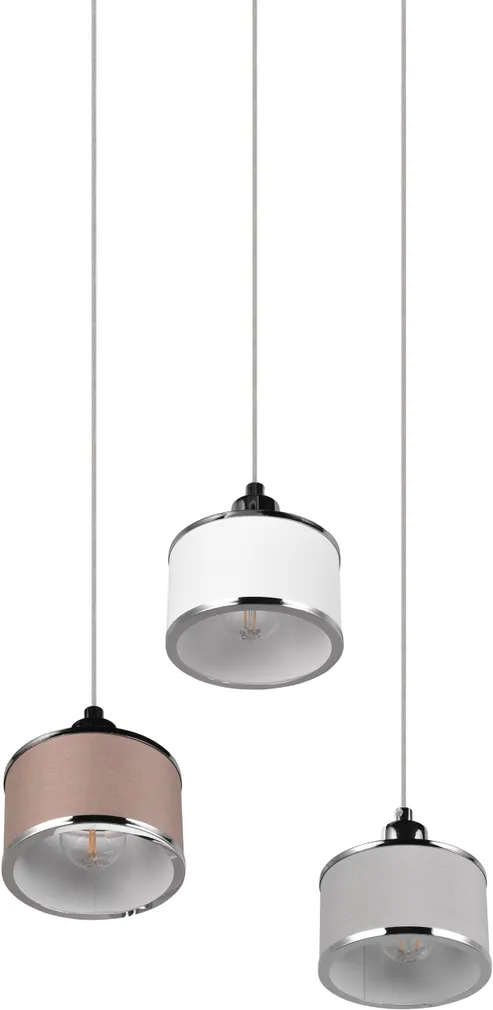 RIPPVALGUSTI TRIO KAPRUN 3XE14 KROOM/MITMEVÄRVILINE