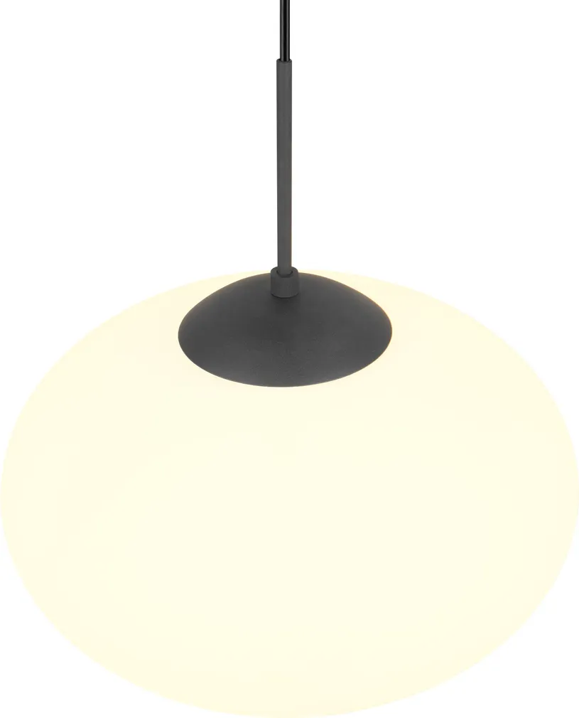 RIPPVALGUSTI TRIO FOMENTO E27 40CM MATT MUST/VALGE