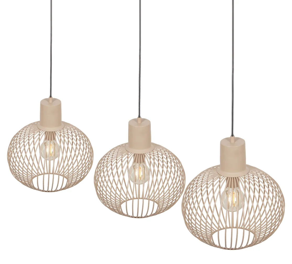 RIPPVALGUSTI TRIO GILA 3XE27 LIIVAKARVA