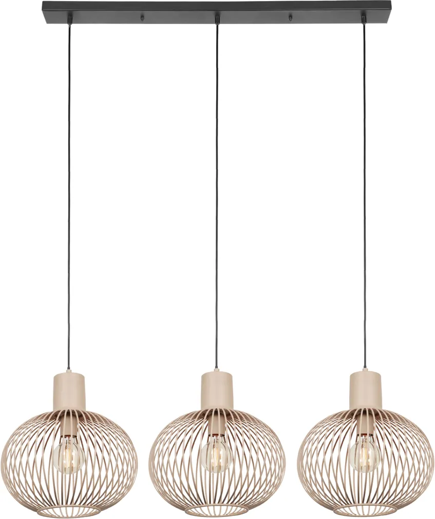 RIPPVALGUSTI TRIO GILA 3XE27 LIIVAKARVA