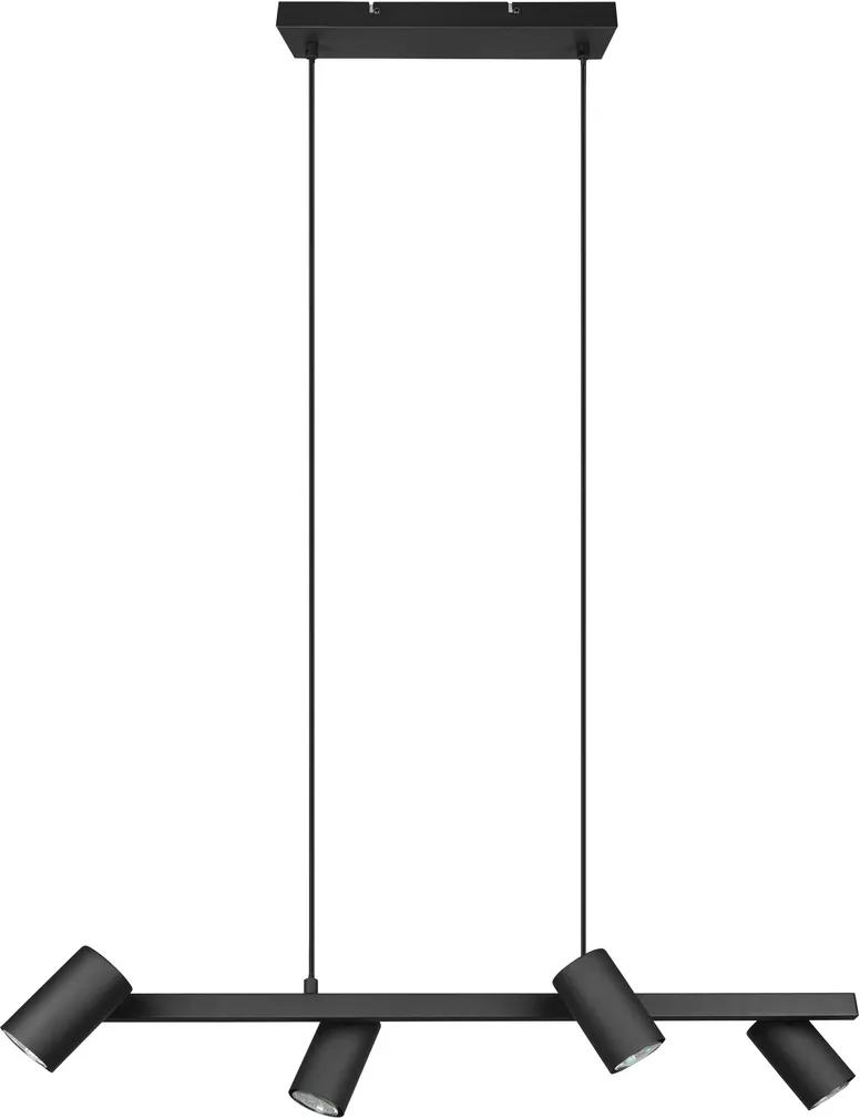 RIPPVALGUSTI TRIO MARLEY 4XGU10 80CM MATT MUST