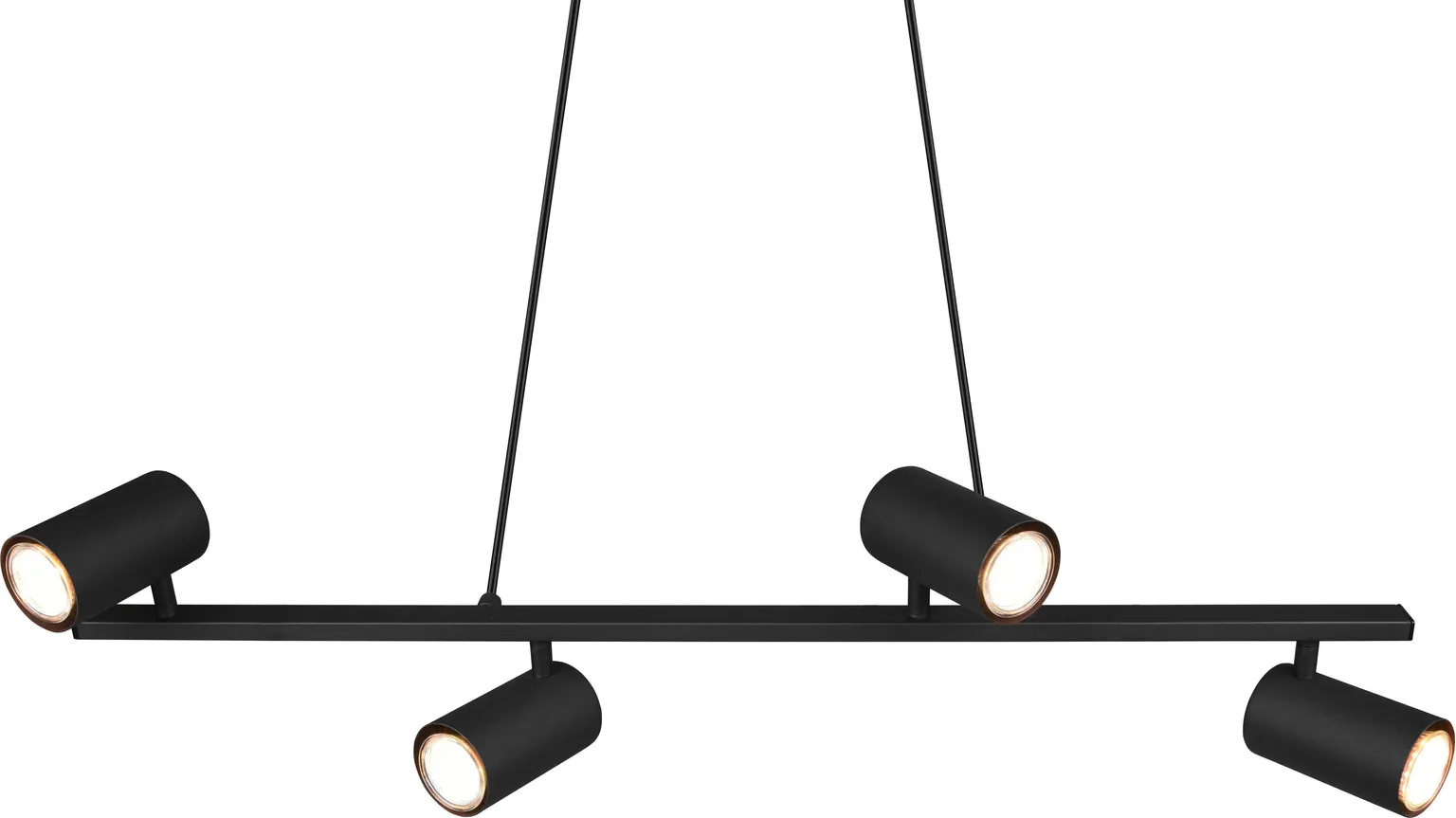 RIPPVALGUSTI TRIO MARLEY 4XGU10 80CM MATT MUST