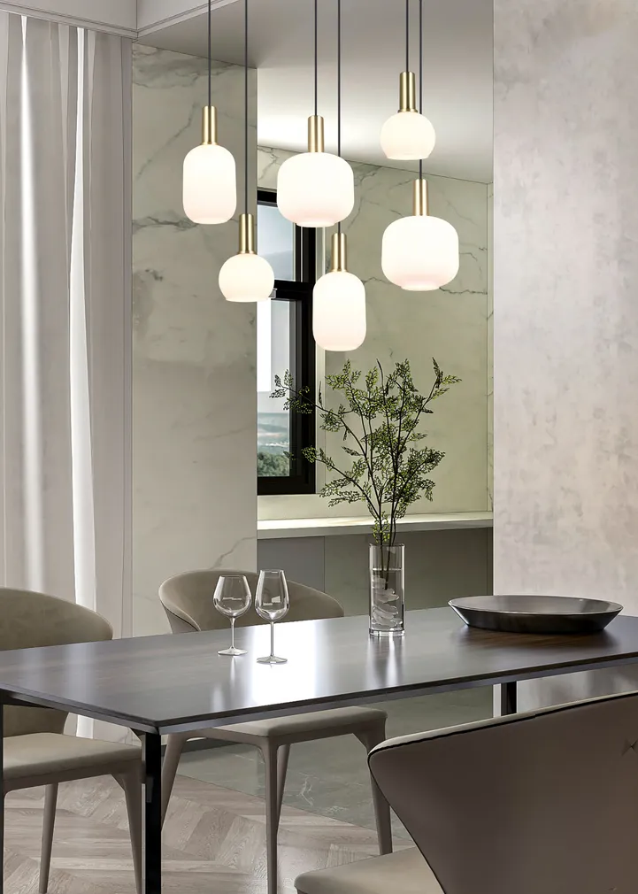 RIPPVALGUSTI TRIO DIVA 6XE27 MATT MESSING/VALGE