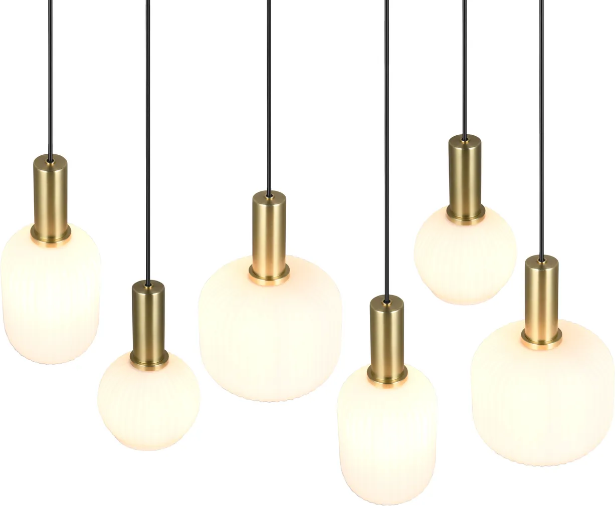 RIPPVALGUSTI TRIO DIVA 6XE27 MATT MESSING/VALGE