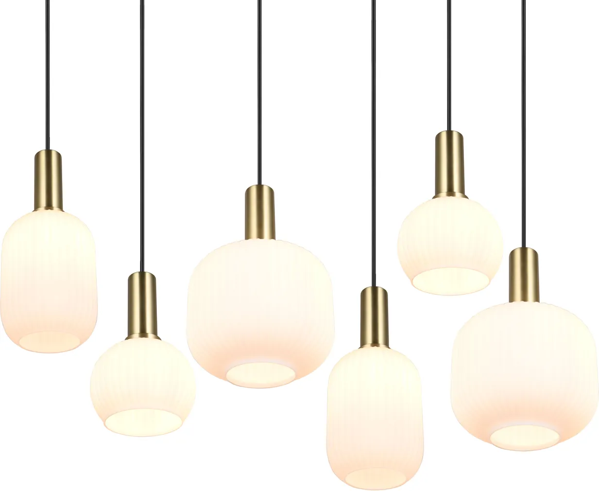 RIPPVALGUSTI TRIO DIVA 6XE27 MATT MESSING/VALGE