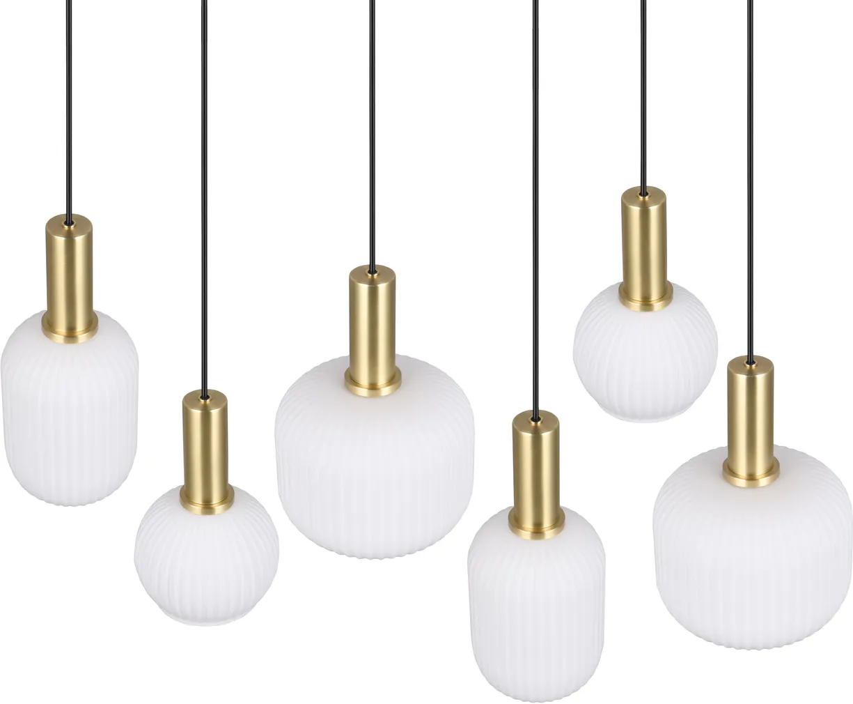 RIPPVALGUSTI TRIO DIVA 6XE27 MATT MESSING/VALGE