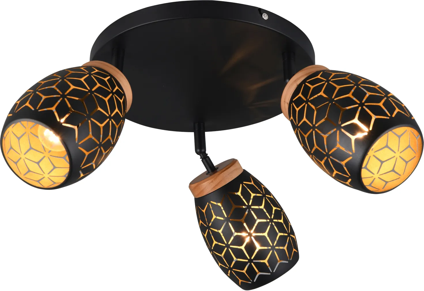 KOHTVALGUSTI TRIO BIDAR 3XE14 MATT MUST