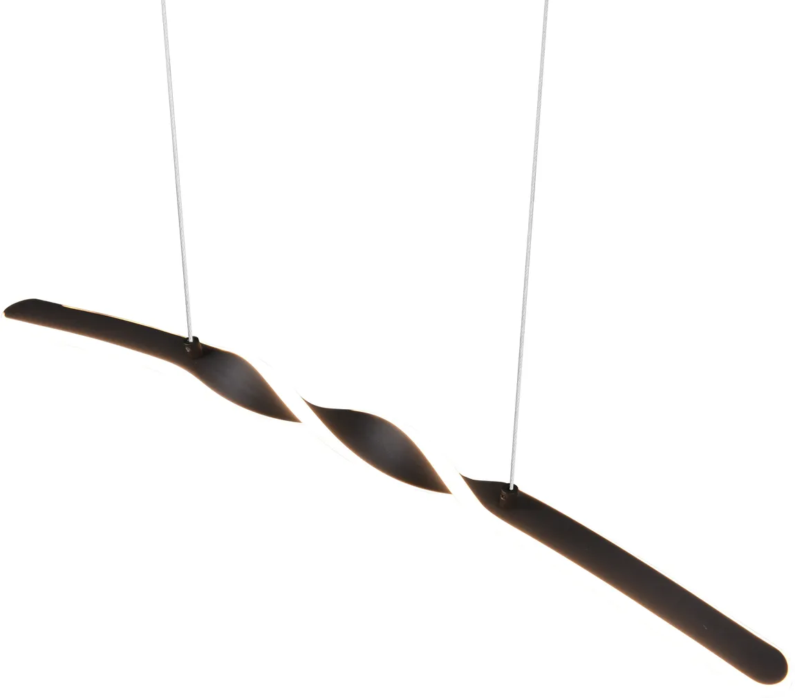 RIPPVALGUSTI TRIO GINKO LED 3000K MATT MUST