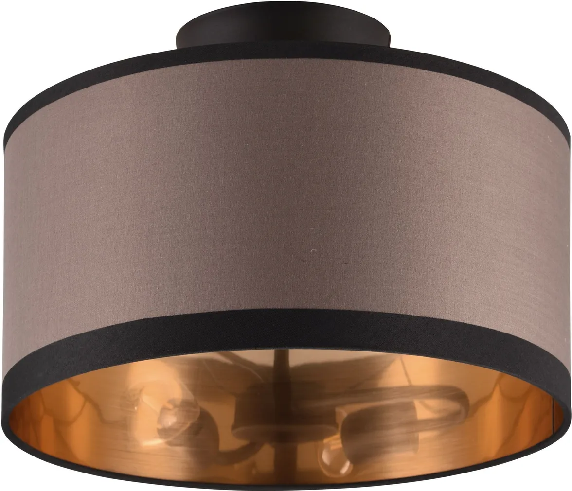 LAEVALGUSTI TRIO DAVOS 2XE14 30CM MATT MUST/GREIGE