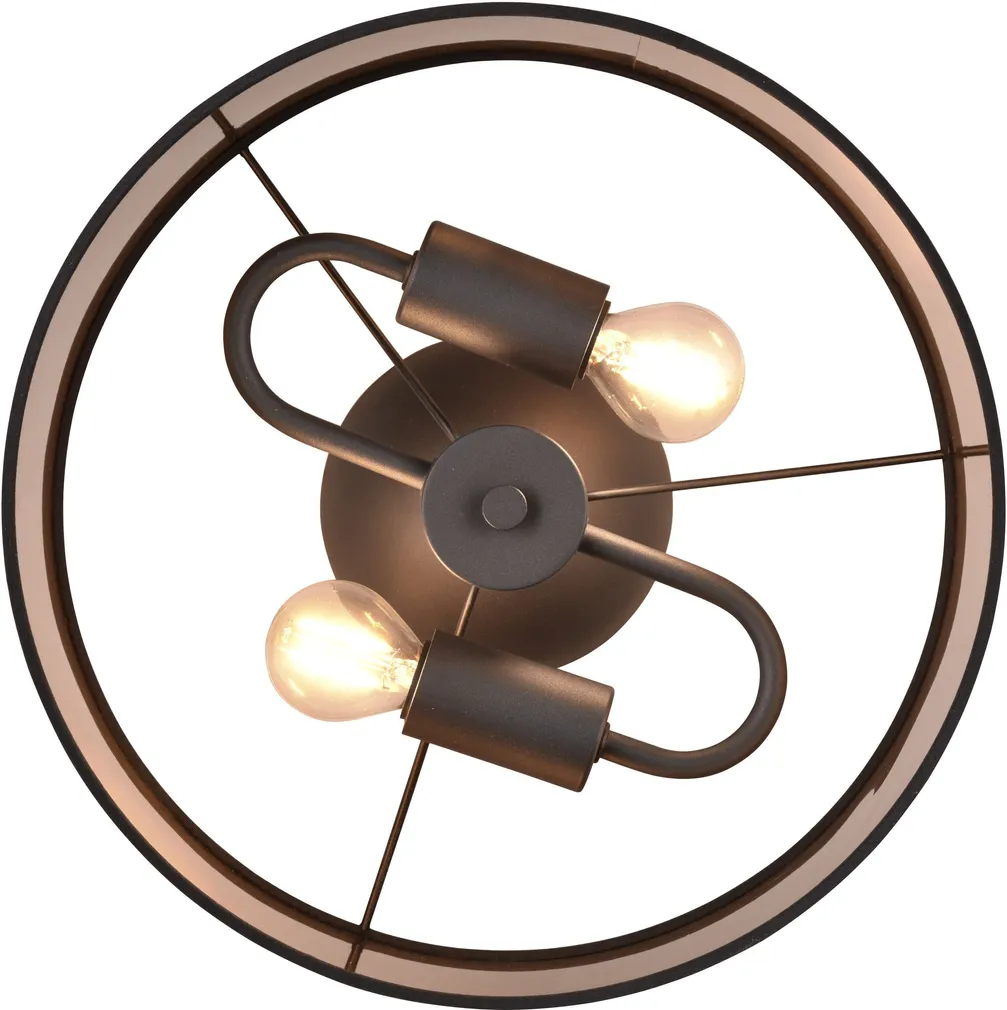 LAEVALGUSTI TRIO DAVOS 2XE14 30CM MATT MUST/GREIGE