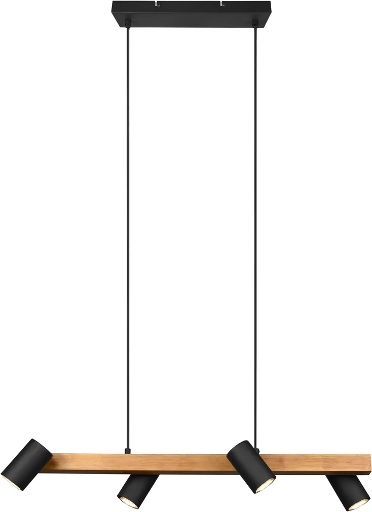 RIPPVALGUSTI TRIO MARLEY 4XGU10 80CM MATT MUST/PUIT