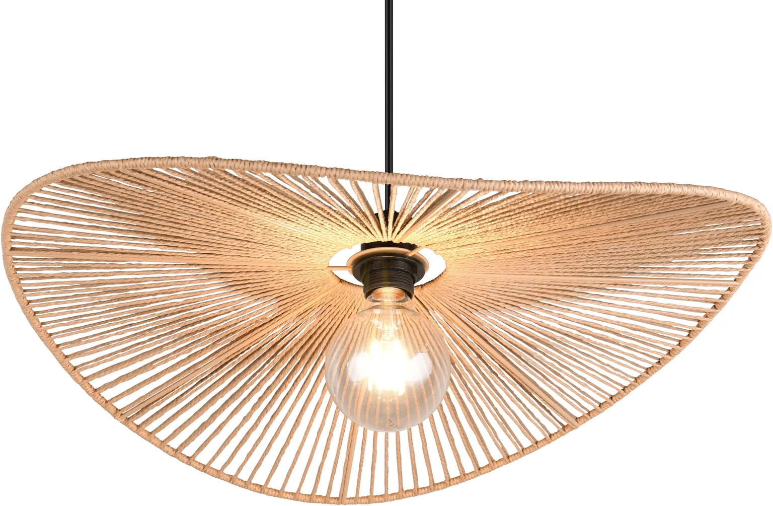 RIPPVALGUSTI TRIO LAURINE E27 58CM PRUUN/PABERLÕNG