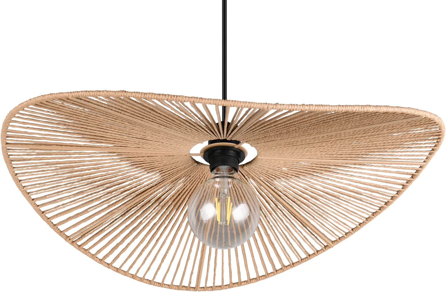 RIPPVALGUSTI TRIO LAURINE E27 58CM PRUUN/PABERLÕNG