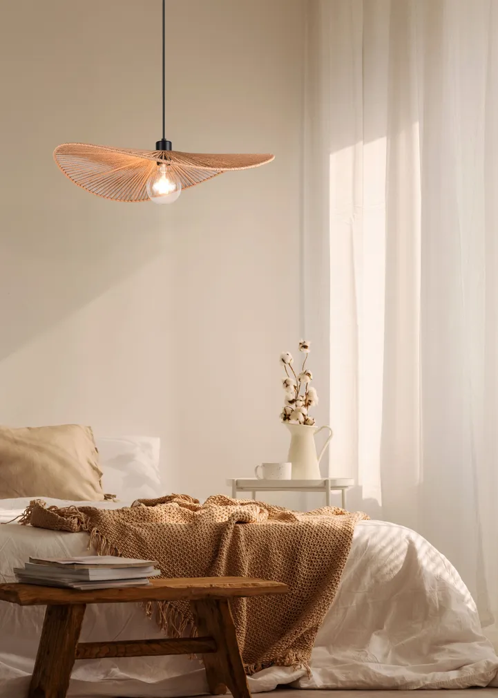 RIPPVALGUSTI TRIO LAURINE E27 58CM PRUUN/PABERLÕNG