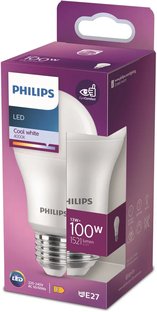 LED LAMP PHILIPS 100W A60 E27