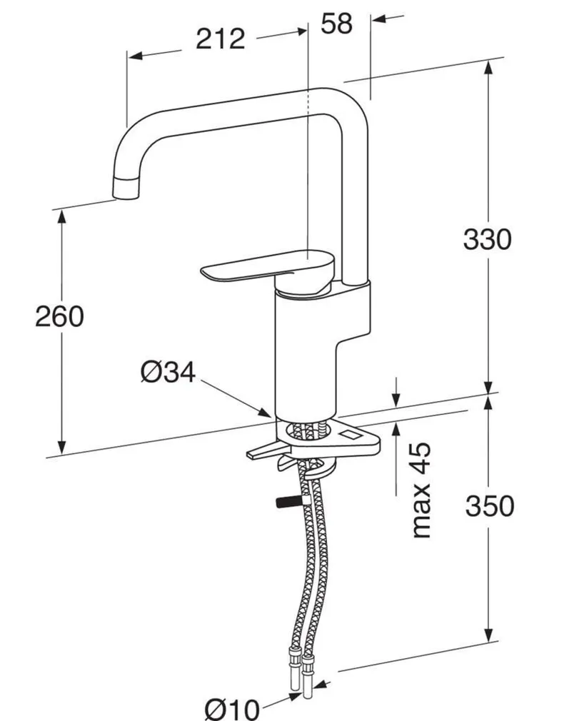 KÖÖGISEGISTI GUSTAVSBERG ATLANTIC MATT MUST