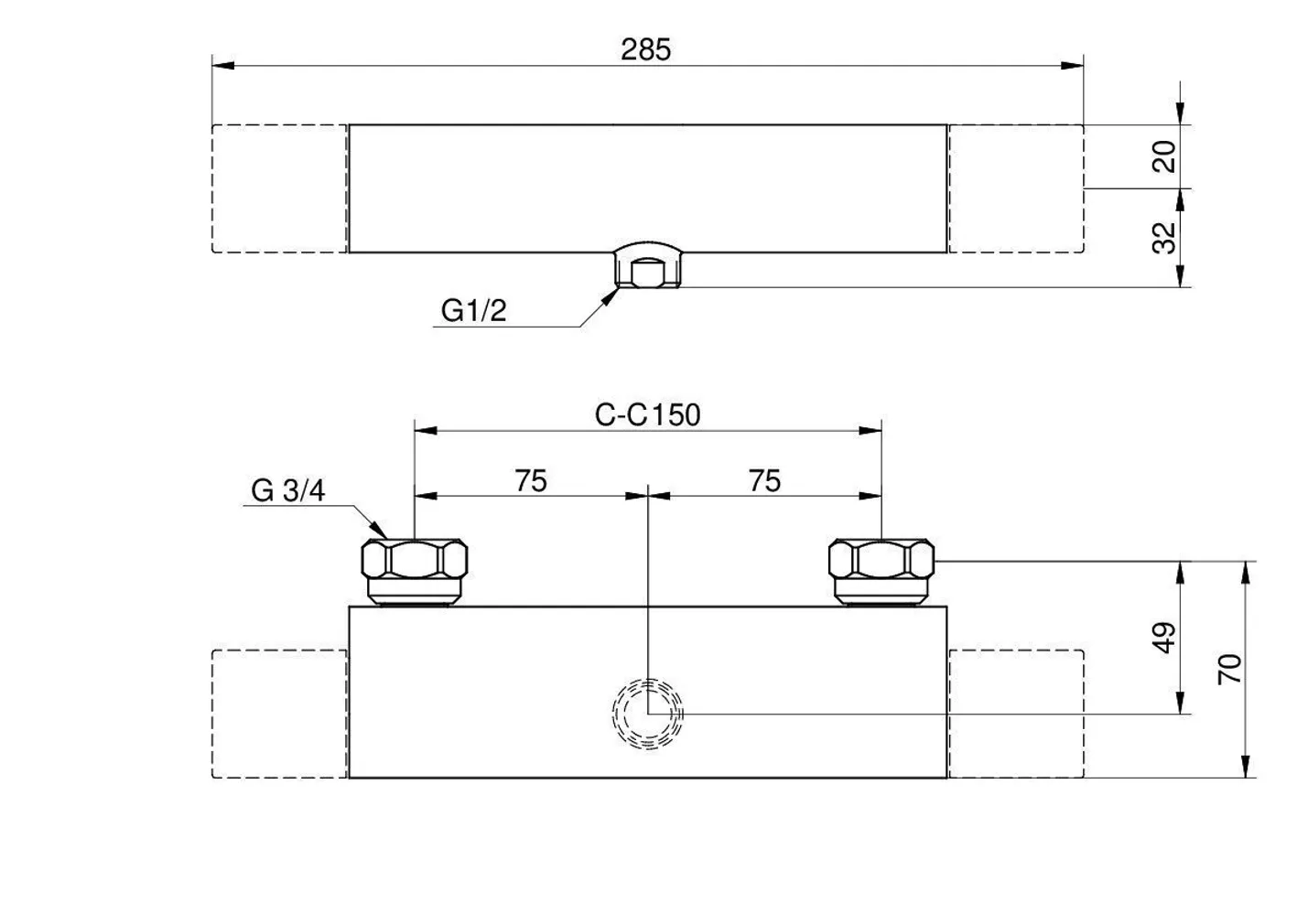 DUŠISEGISTI GUSTAVSBERG TERMOSTAADIGA NORDIC