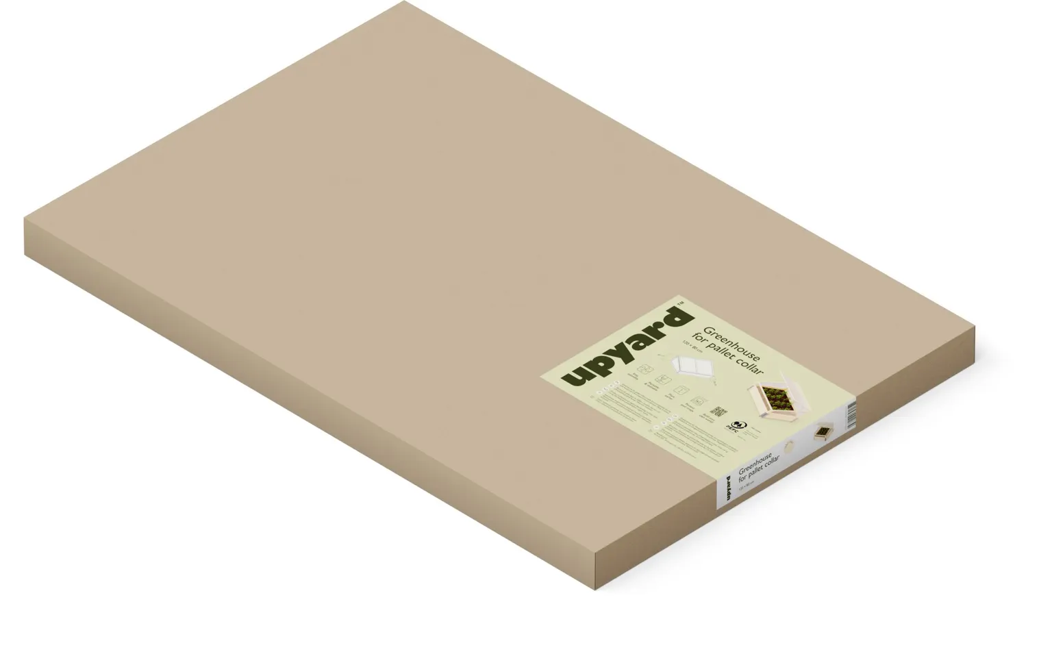 MINIKASVUHOONE ISTUTUSKASTILE UPYARD 120X80CM NATURAALNE