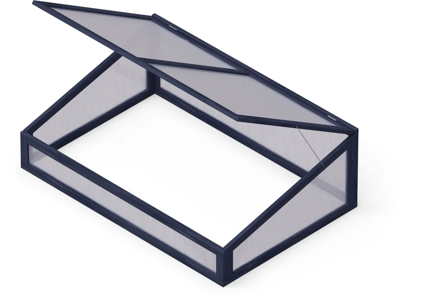 MINIKASVUHOONE ISTUTUSKASTILE UPYARD 120X80CM MUST